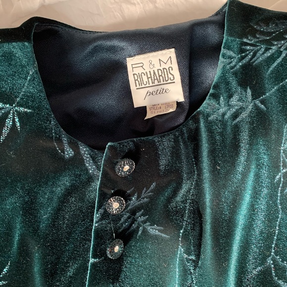 Vintage r&m Richards velvety sparkling top - Picture 4 of 6